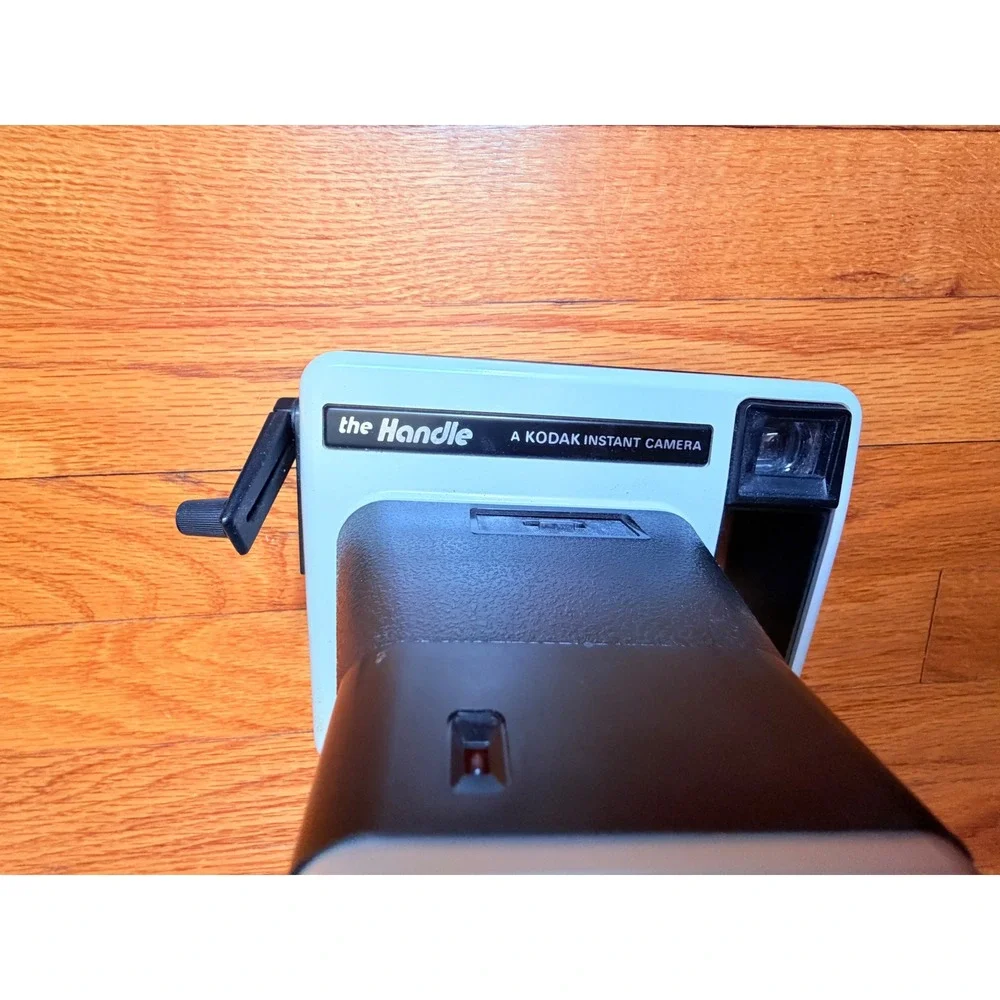 Vintage Kodak‎ The Handle Instant Camera Blue Grey 1970s Retro Display Prop